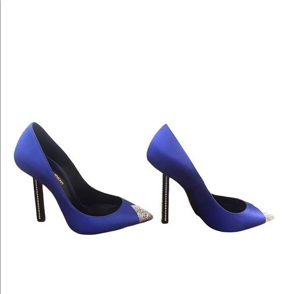 Saint Laurent Satin Tower Pump - Picture 2 of 9